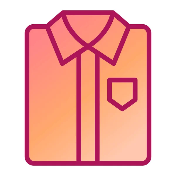 Camisa Ícone Web Ilustração Simples — Vetor de Stock
