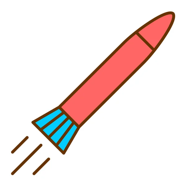 Missile Modern Icon Vector Illustration — Stock Vector