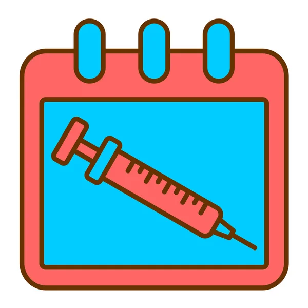 医療用注射器のアイコン ウェブ用血液検査ベクターのアイコンの概略図 — ストックベクタ