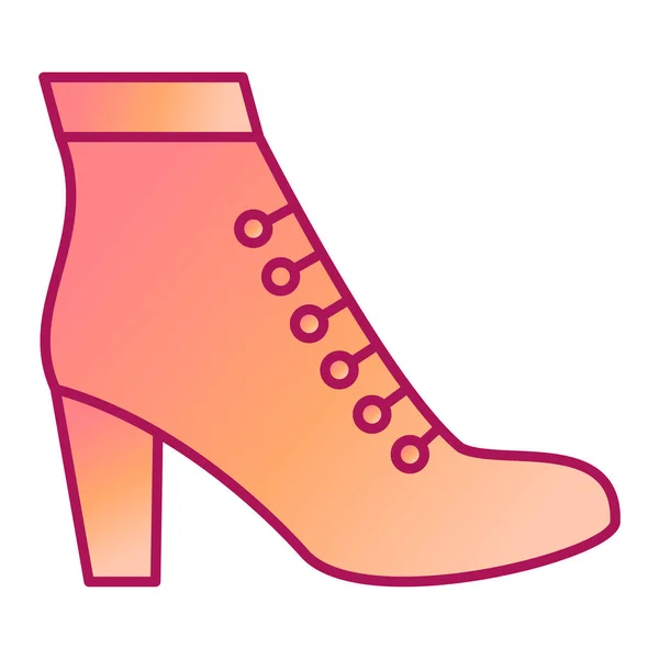 Heeled Boot Web Icon Simple Illustration — Stock Vector