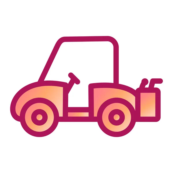 Coche Icono Web Ilustración Simple — Vector de stock