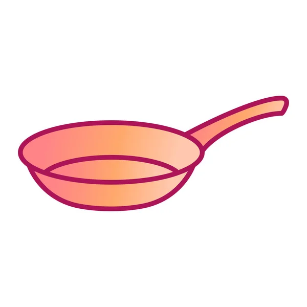 Икона Кухонной Утвари Контурная Иллюстрация Векторных Значков Сковороды Паутины — стоковый вектор
