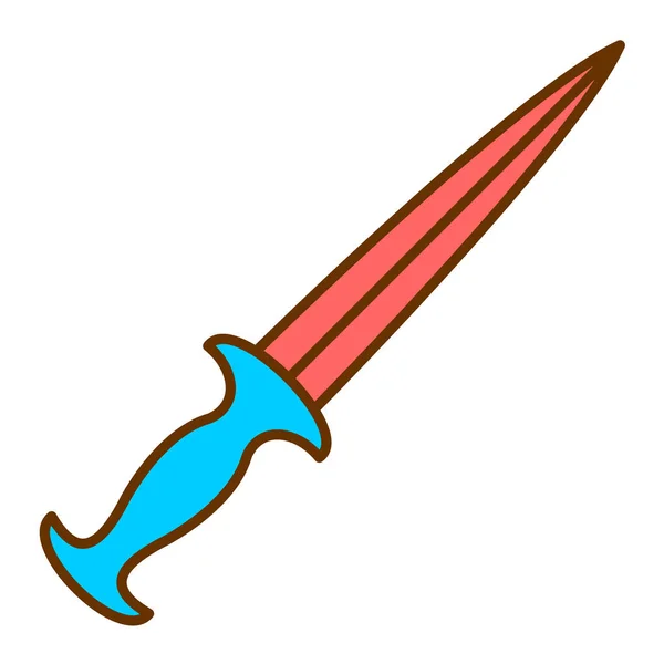 Icono Espada Ilustración Vectorial — Vector de stock