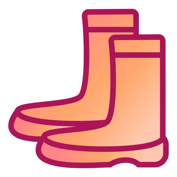 Boots Modern Icon Vector Illustration — Stock Vector