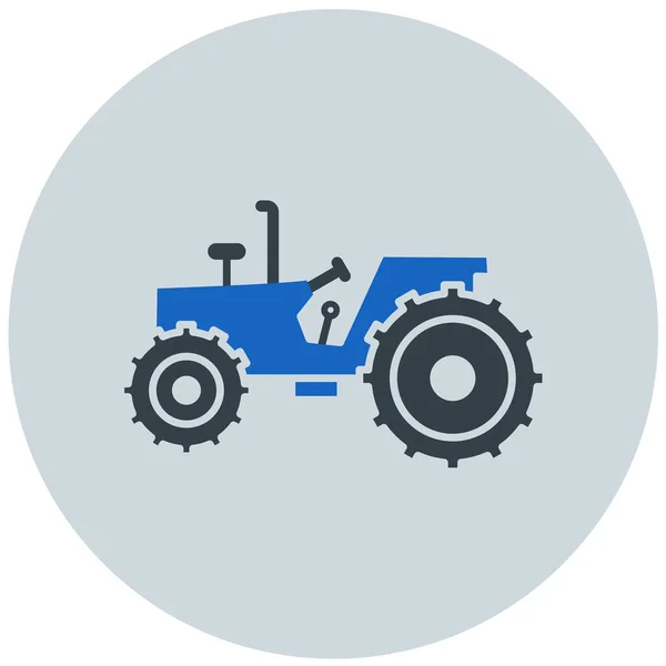 Tractor Icono Web Ilustración Simple — Vector de stock