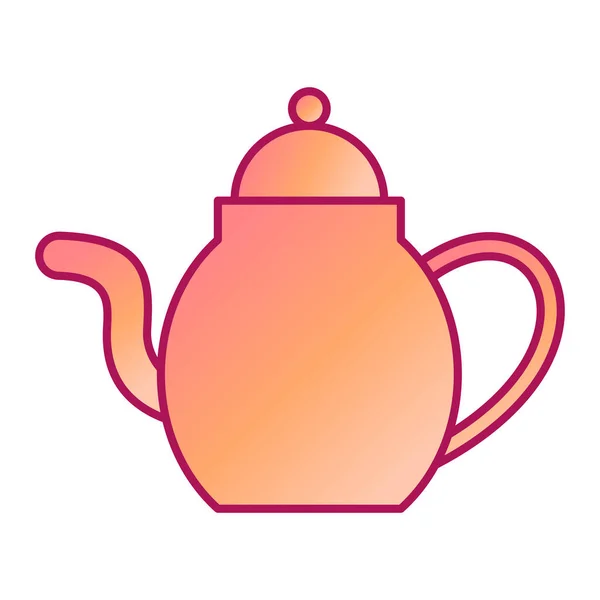 Teapot Modern Icon Vector Illustration — Stok Vektör