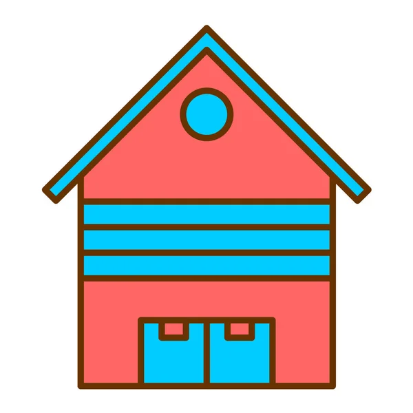 Barn Modern Icon Vector Illustration — Stockvektor