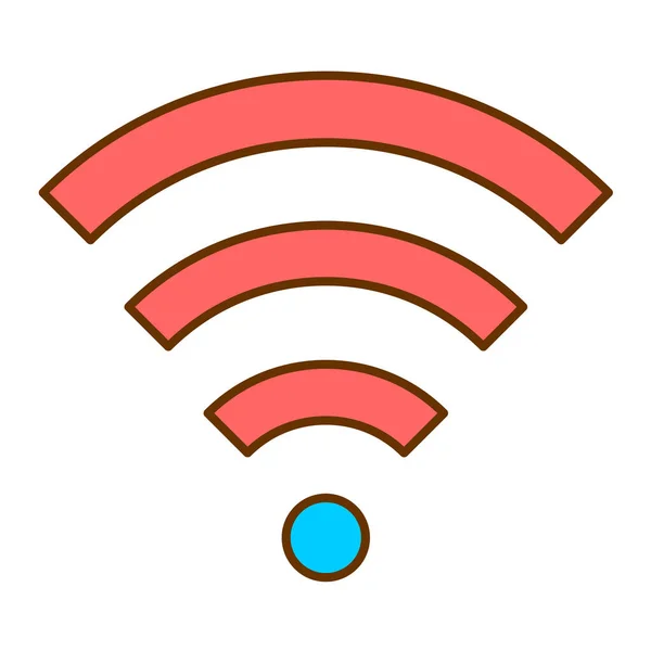 Icono Wifi Vector Ilustración — Vector de stock