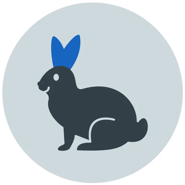 Tavşan Web Simgesi Basit Illüstrasyon — Stok Vektör