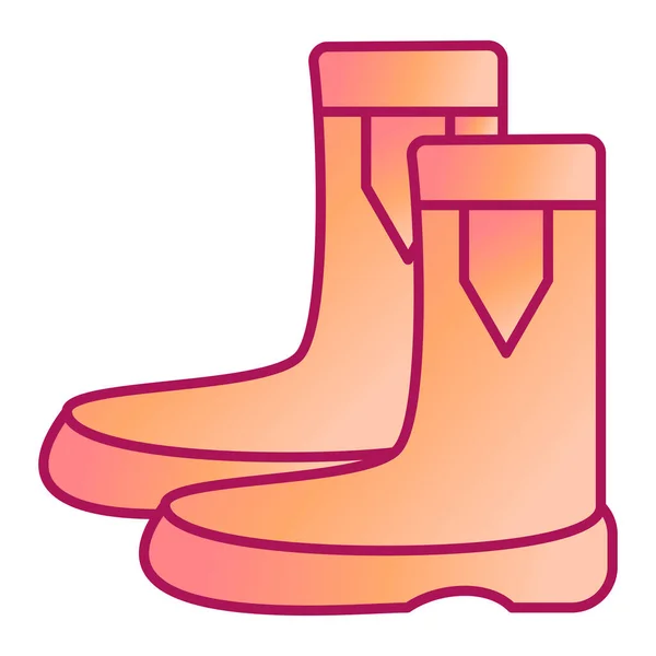 Botas Icono Moderno Vector Ilustración — Archivo Imágenes Vectoriales