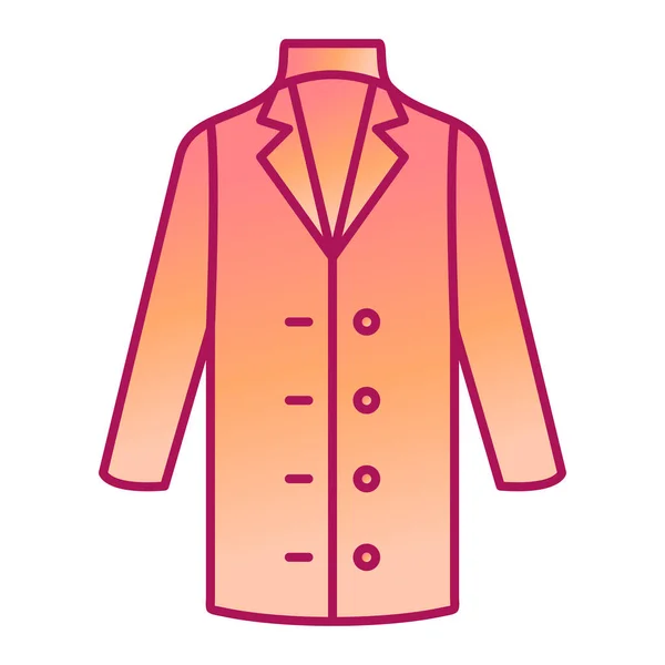 ファッションジャケットアイコン 白い背景に隔離されたウェブデザインのための服のベクトル記号の簡単なイラスト — ストックベクタ