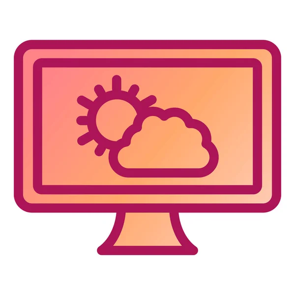 Cloud Computing Web Icon — Stock Vector