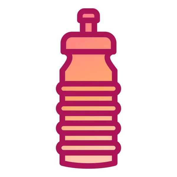 Wasserflaschen Symbol Umriss Illustration Von Bierglasvektorsymbolen Für Das Web — Stockvektor