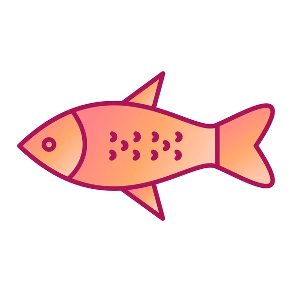 Fisk Ikon Vektor Illustration — Stock vektor