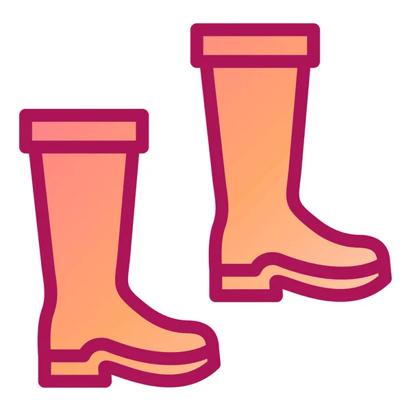 Boots Web Icon Simple Design — Stock Vector