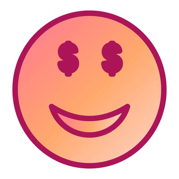 Gezichtsuitdrukking Emoticon Vector Illustratie — Stockvector