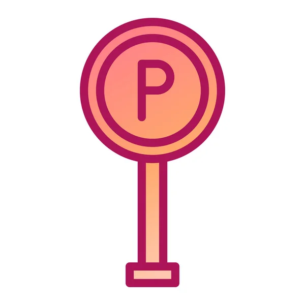 Vektorová Ilustrace Ikony Parkování — Stockový vektor