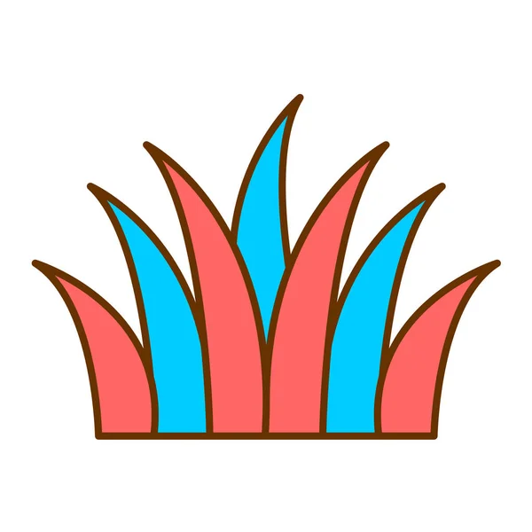 Красива Тропічна Рослина Листям Стрічкою Векторний Дизайн Ілюстрації — стоковий вектор