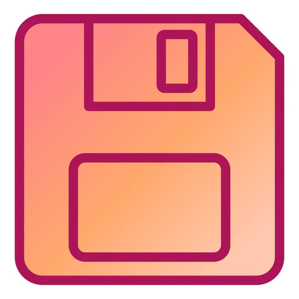 Floppy Disk Web Icoon — Stockvector