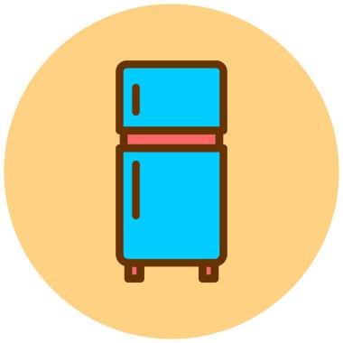 Buzdolabı vektör simgesi modern illüstrasyon