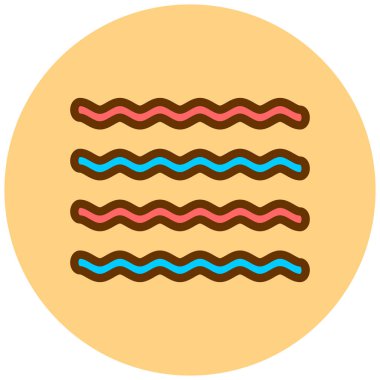 Su. Web simgesi basit illüstrasyon