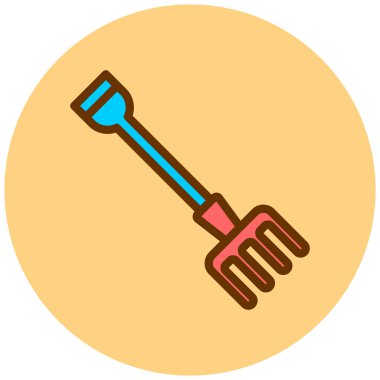 Kürek simgesinin vektör illüstrasyonu