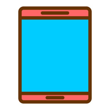 Akıllı telefon. Web simgesi basit illüstrasyon