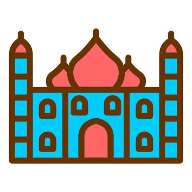 Cami. Web simgesi basit illüstrasyon