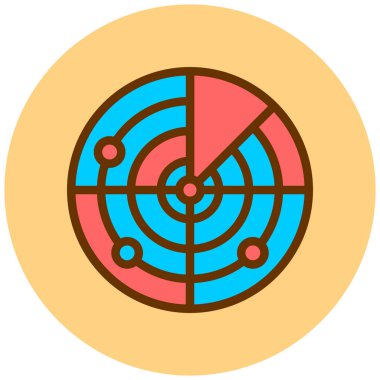 Hedef. Web simgesi basit illüstrasyon