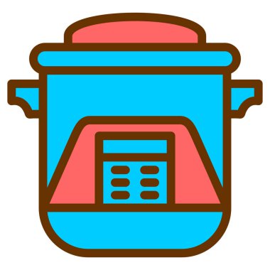 Mutfak aletleri. Basit resimleme