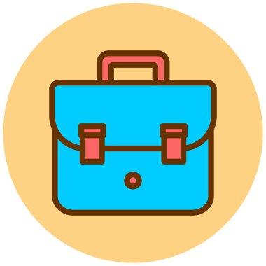 Çanta. Web simgesi basit illüstrasyon