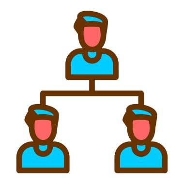 iş insanları simgesi vektör illüstrasyonu