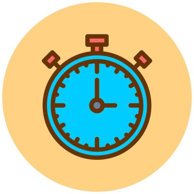 Saat. Web simgesi basit illüstrasyon