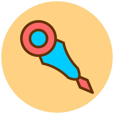 İğne. Web simgesi basit illüstrasyon