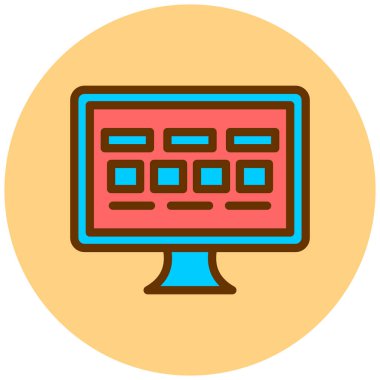 İnternetten alışveriş. Basit resimleme