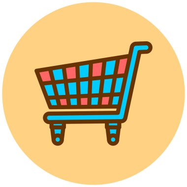 Alışveriş arabası. Basit tasarım