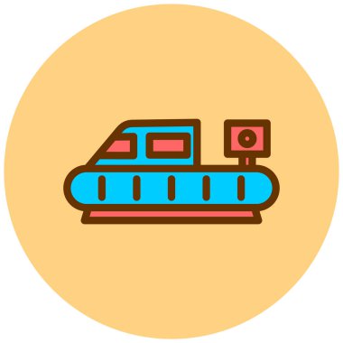 Gemi. Web simgesi basit illüstrasyon