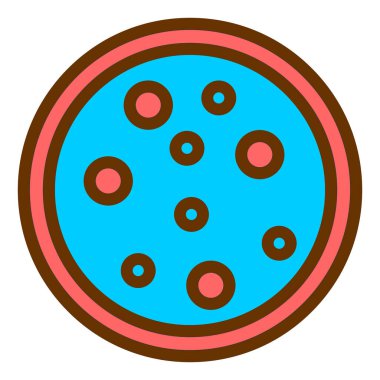 Pizza ikonu vektör illüstrasyonu