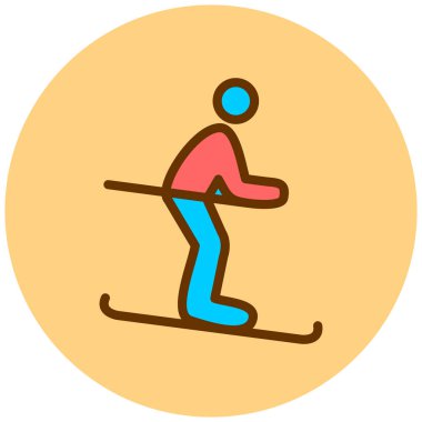 Kayak. Web simgesi basit illüstrasyon