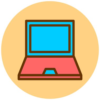 Bilgisayar. Web simgesi basit illüstrasyon