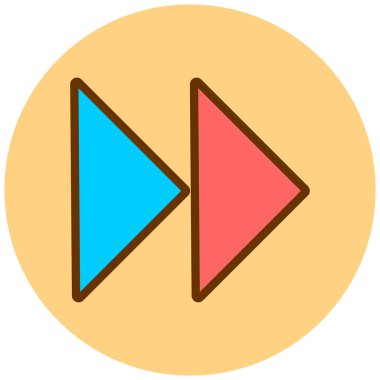 Oynayın. Web simgesi basit illüstrasyon