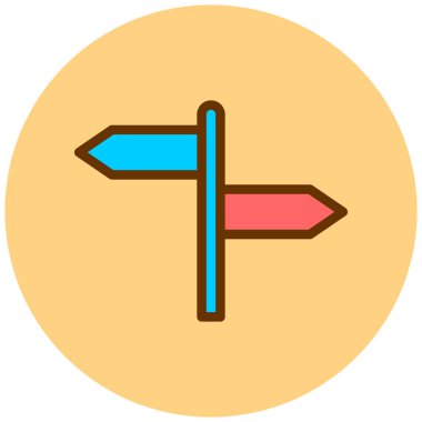 Yön oku. Basit resimleme