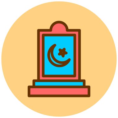 Ramazan, kutlama, parti, doğum günü, fener, lamba, din, vektör illüstrasyonu