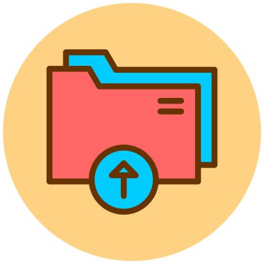 Dosya. Web simgesi basit illüstrasyon