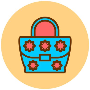 Alışveriş çantası. Basit resimleme