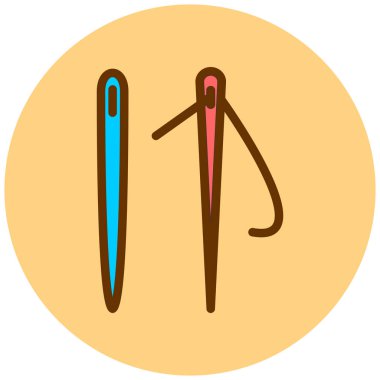 Bir pin simgesinin vektör illüstrasyonu