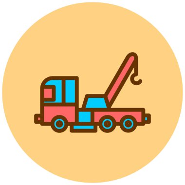 Kamyon. Web simgesi basit illüstrasyon