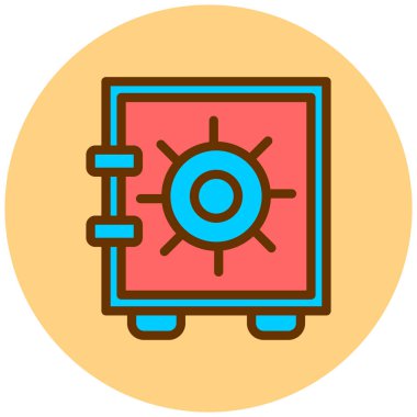 Dolap. Web simgesi basit illüstrasyon