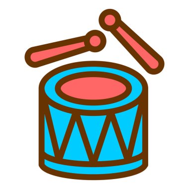 davul simgesi vektör illüstrasyonu