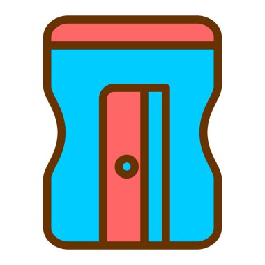 Ofis ve eğitim ikonunun vektör illüstrasyonu